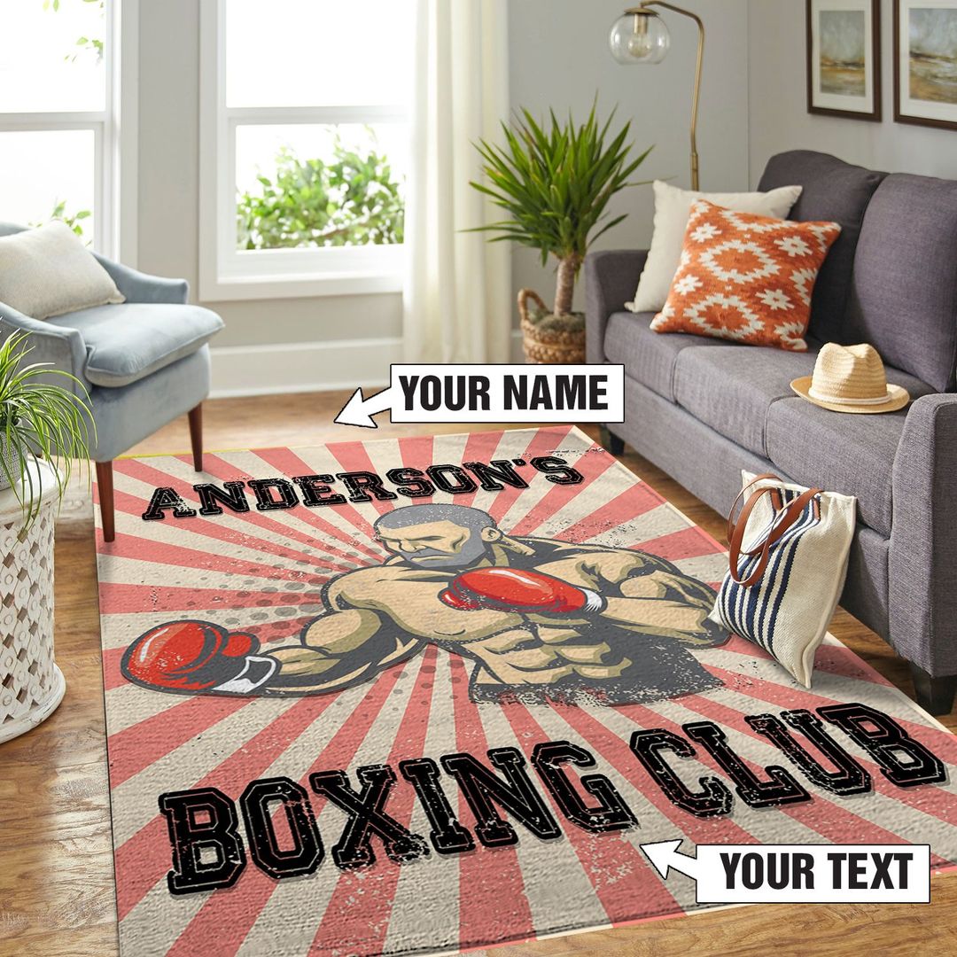 Personalized Boxing Gym Rug