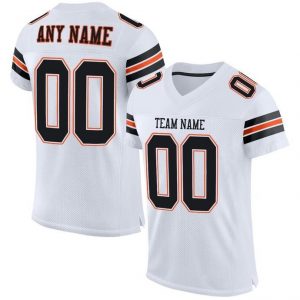 custom-white-black-orange-mesh-authentic-football-jersey