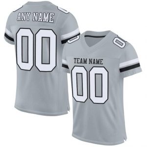 custom-silver-white-black-mesh-authentic-football-jersey