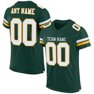 custom-green-white-gold-mesh-authentic-football-jersey