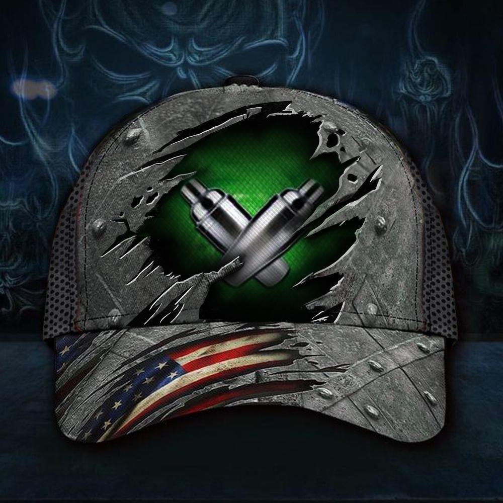 U.S Army Thin Green Line Hat 3D Printed American Flag Vintage Hat Honor ...