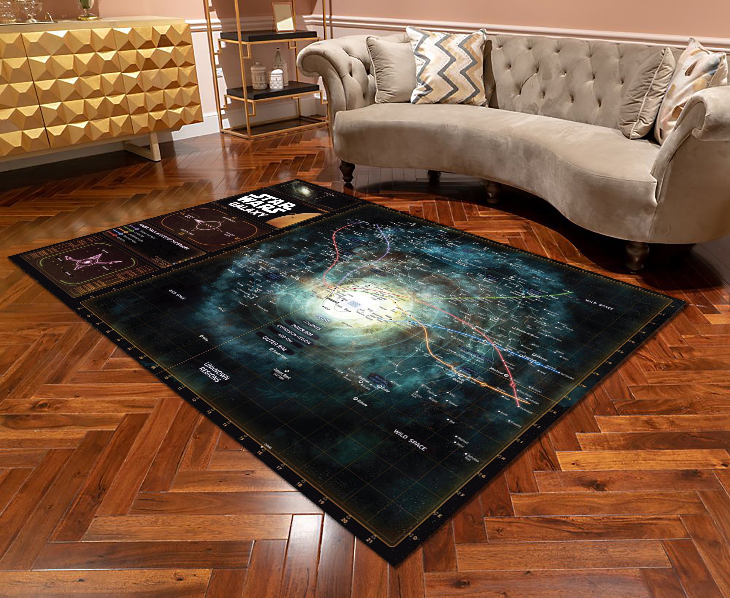 Stars Galaxy Area Rug HighSportWear