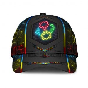 Autism Neon Flag Carbon Classic Cap