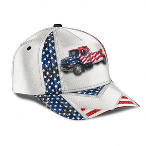 White American Tow Truck Classic Cap