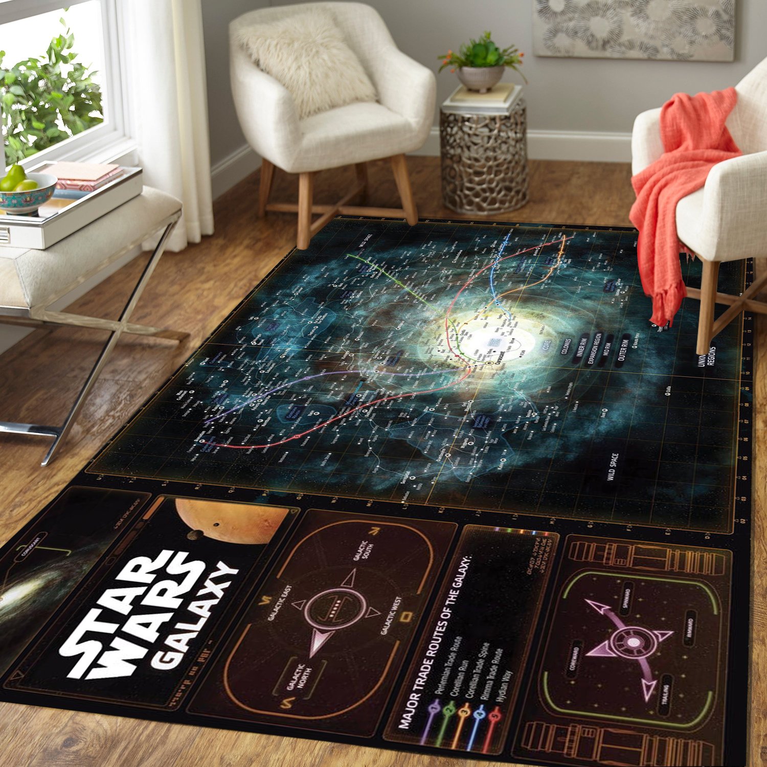 Stars Galaxy Area Rug HighSportWear