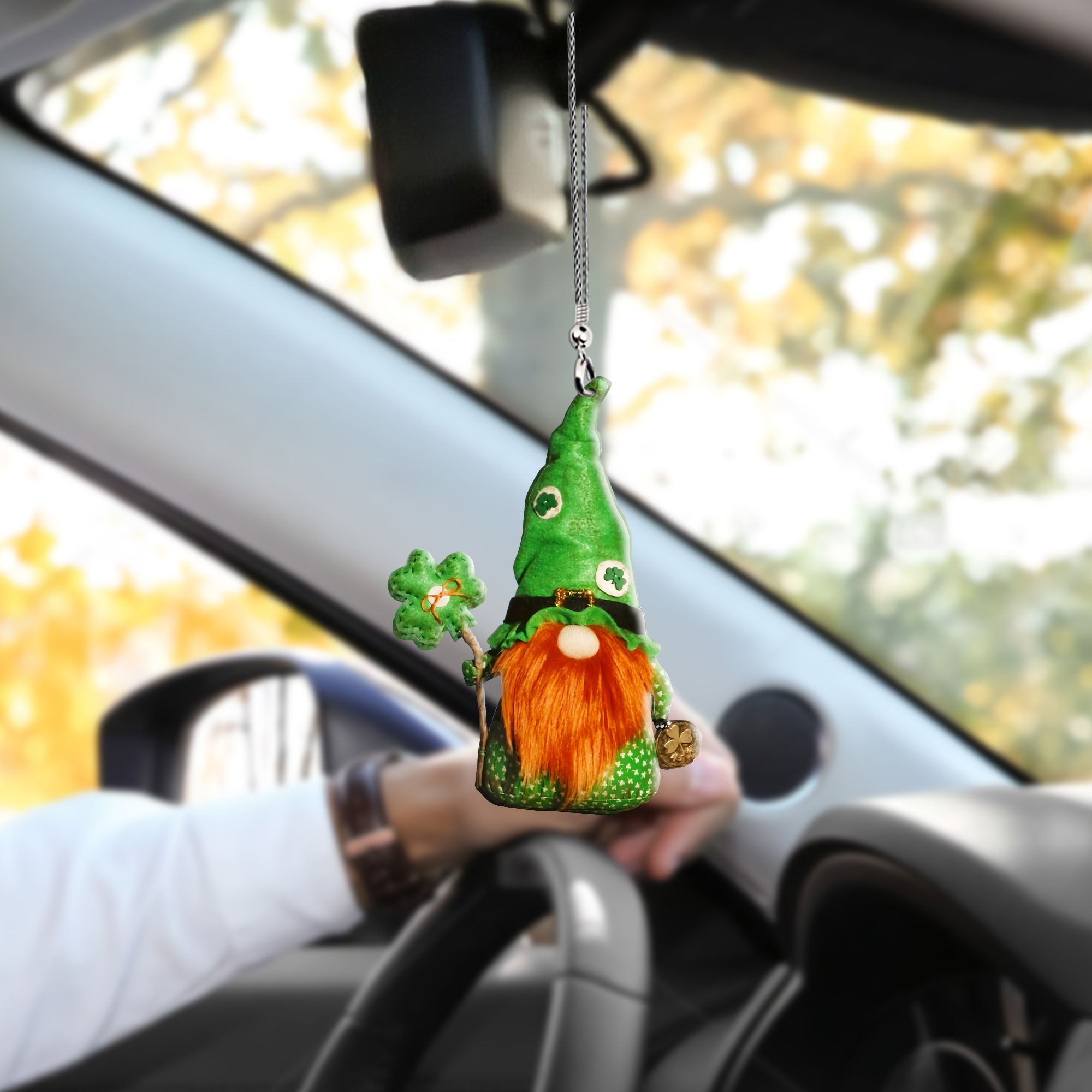 Saint Patrick Gnome Partrick Car Hanging Ornament