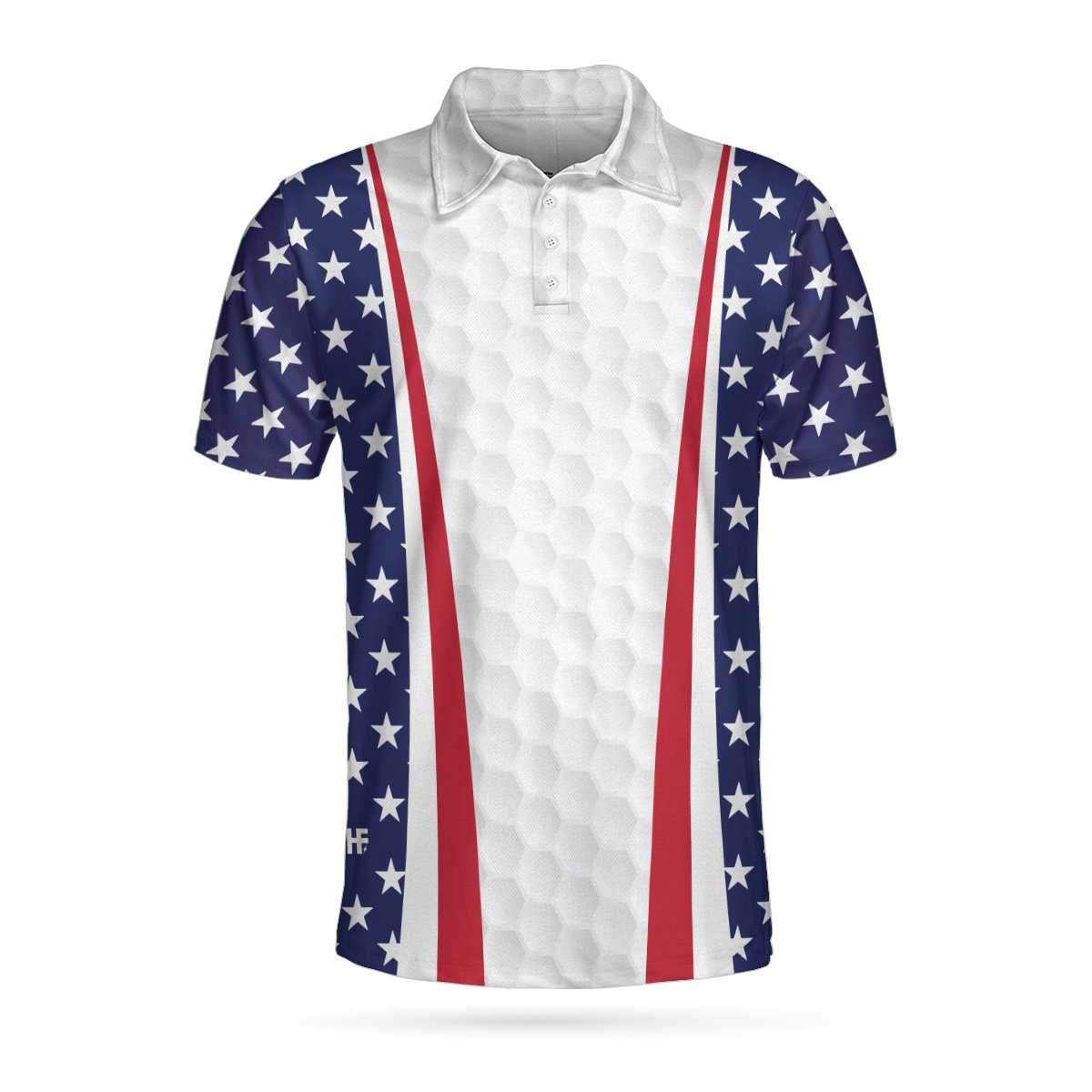 American Flag Golf Texture V3 Polo Shirt – HighSportPrint