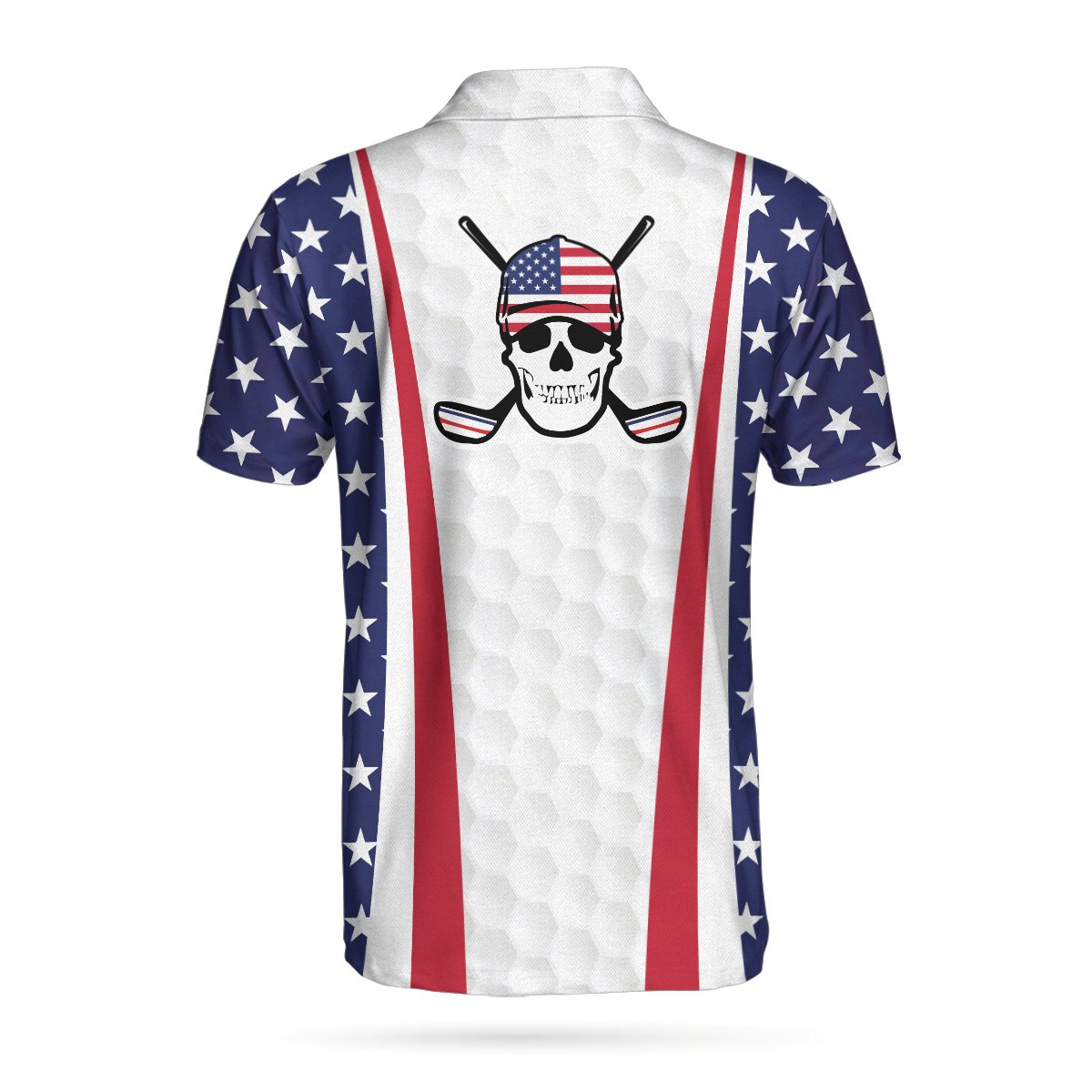 American Flag Golf Texture V3 Polo Shirt – 9X Print