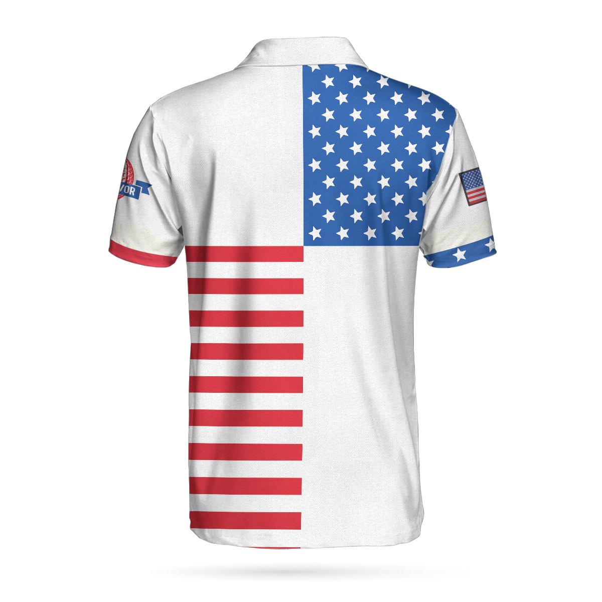 American Flag Golf V1 Polo Shirt – 9X Print