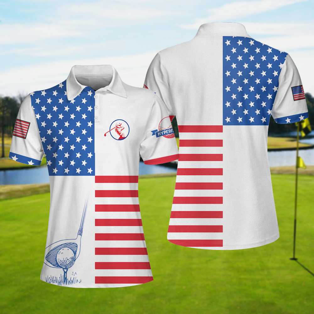 American Flag Golf V2 Polo Shirt – HighSportWear