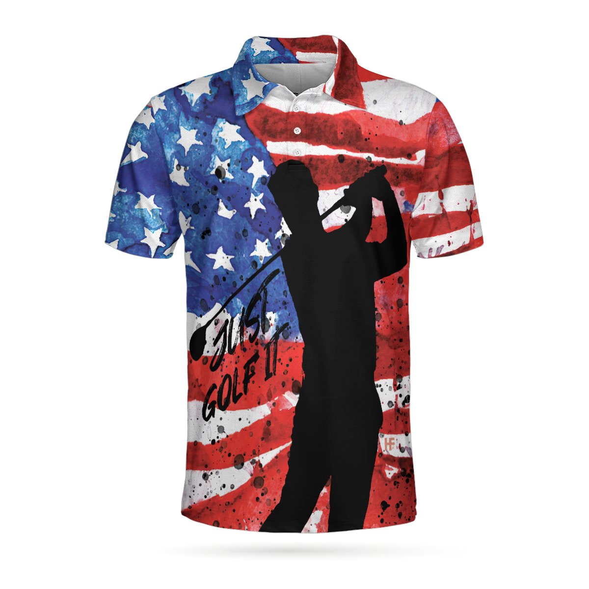 American Golfer Just Golf It V1 Polo Shirt – 9X Print