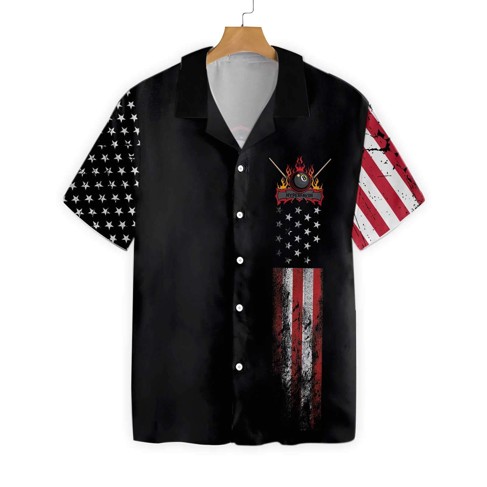 Billiards Eagle American Flag Hawaiian Shirt – HighSportPrint