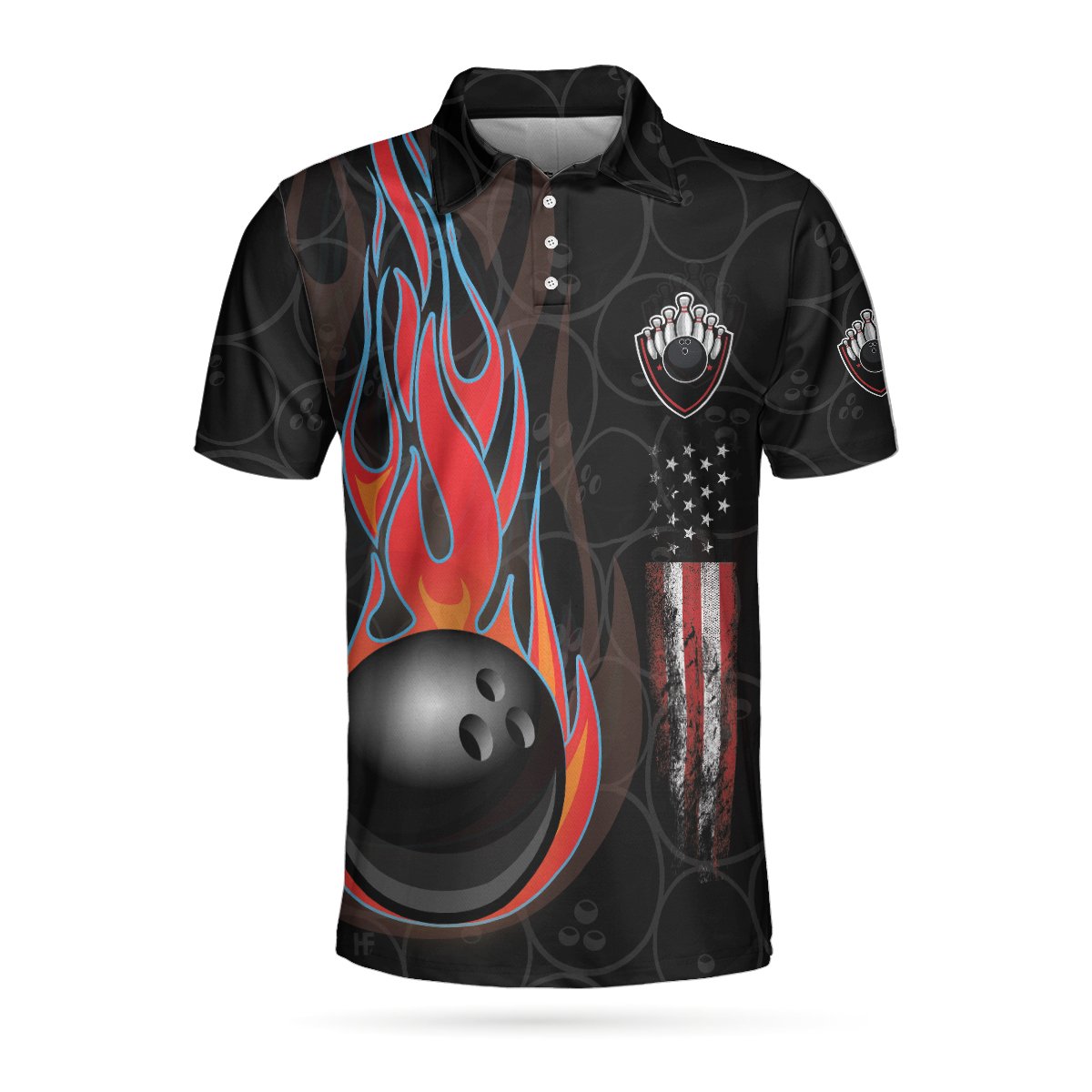 Personalized Bowling Team Skull Polo Shirt – HighSportPrint