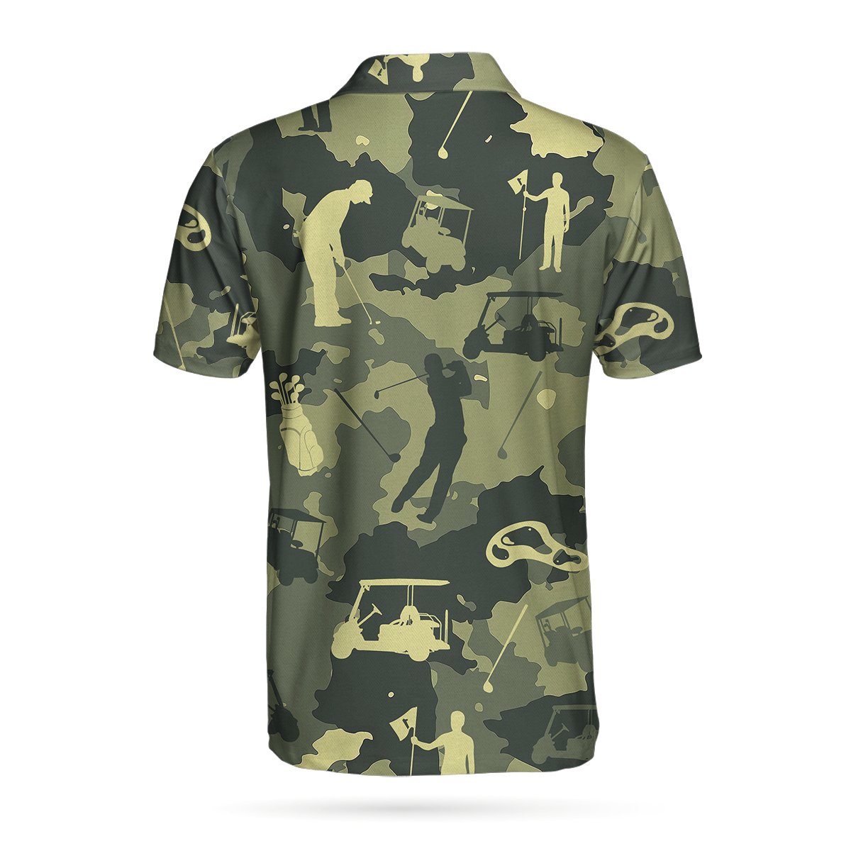 Camouflage Texture Golf Set Polo Shirt 9X Print