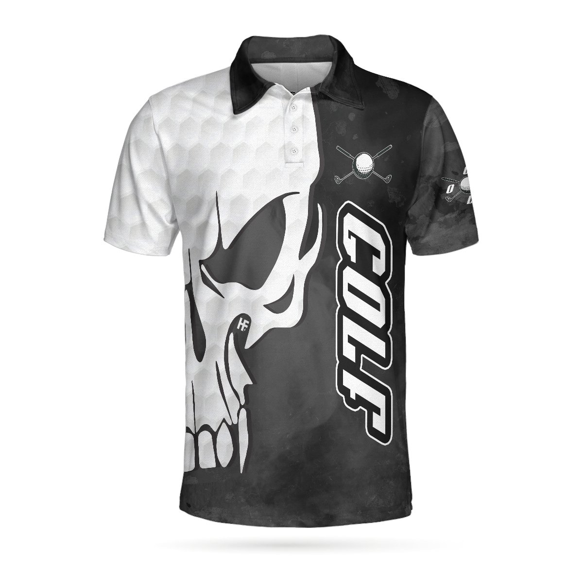 Golf And Skull Polo Shirt – 9X Print