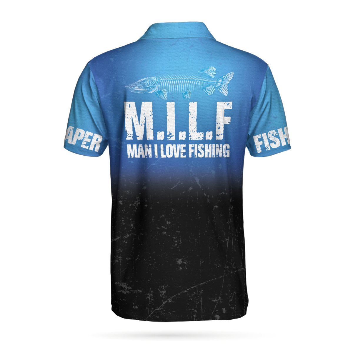 M.I.L.F Man I Love Fishing Polo Shirt 9X Print