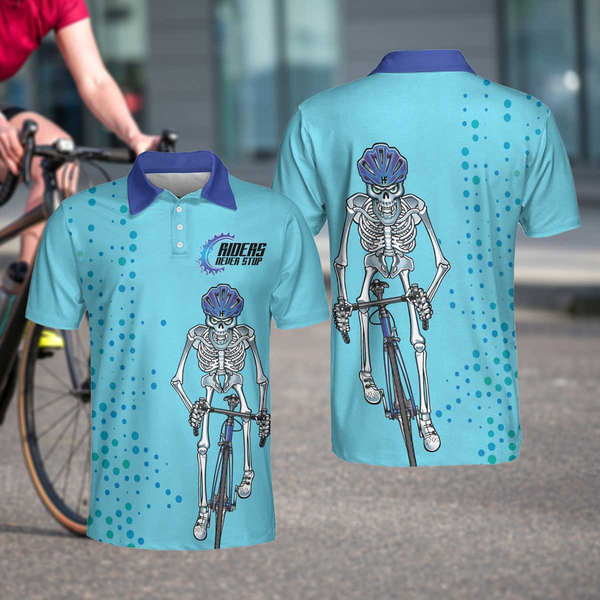 Riders Never Stop Polo Shirt HighSportPrint