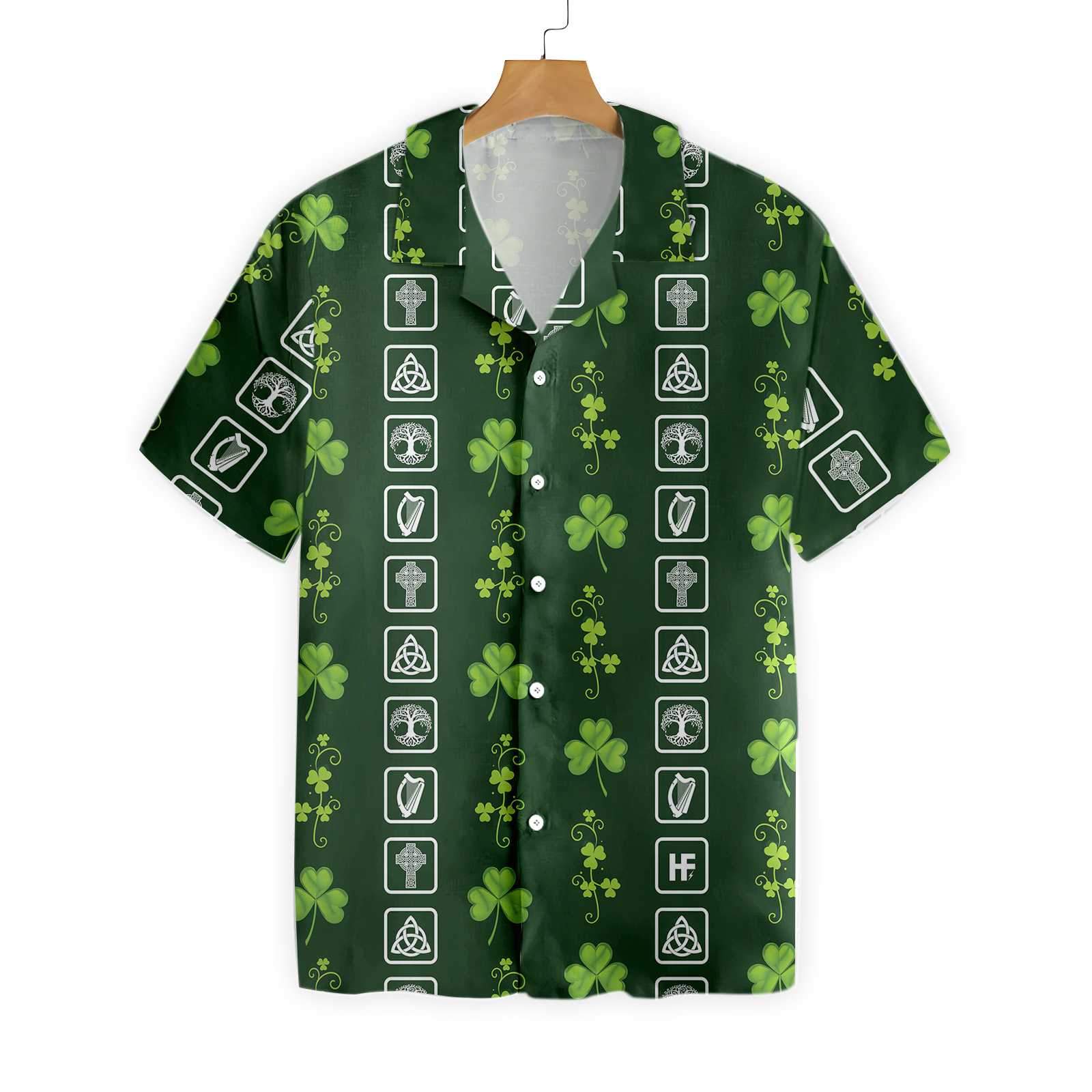 Shamrock Irish Symbols Hawaiian Shirt – HighSportWear