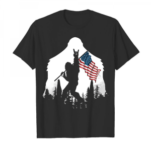 bigfoot-rock-and-roll-usa-flag-in-the-forest-mens-t-shirt