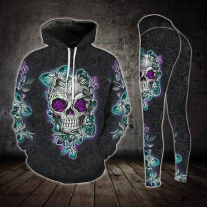 black-flower-skull-legging-and-hoodie-set-1732