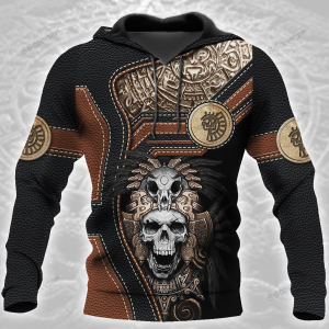 aztec-skull-brown-hoodie-zip-hoodie-bomber-ta1221ta-6818