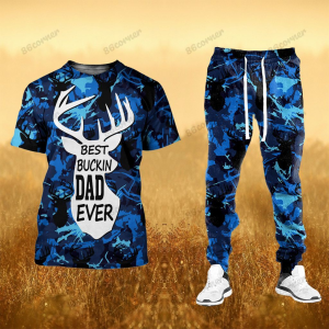 best-buckin-dad-ever-blue-tshirt-and-sweatpants-set-6738