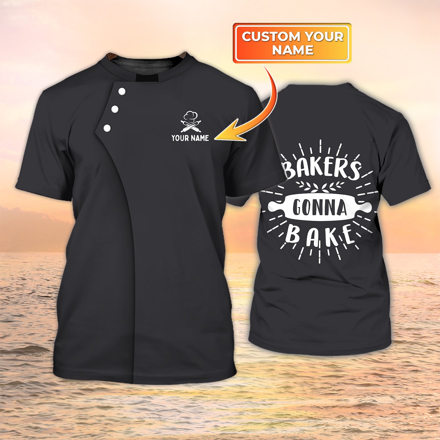 Bakery Uniform Black Bakers Gonna Bake Custom Tshirt WORKARTIDEA