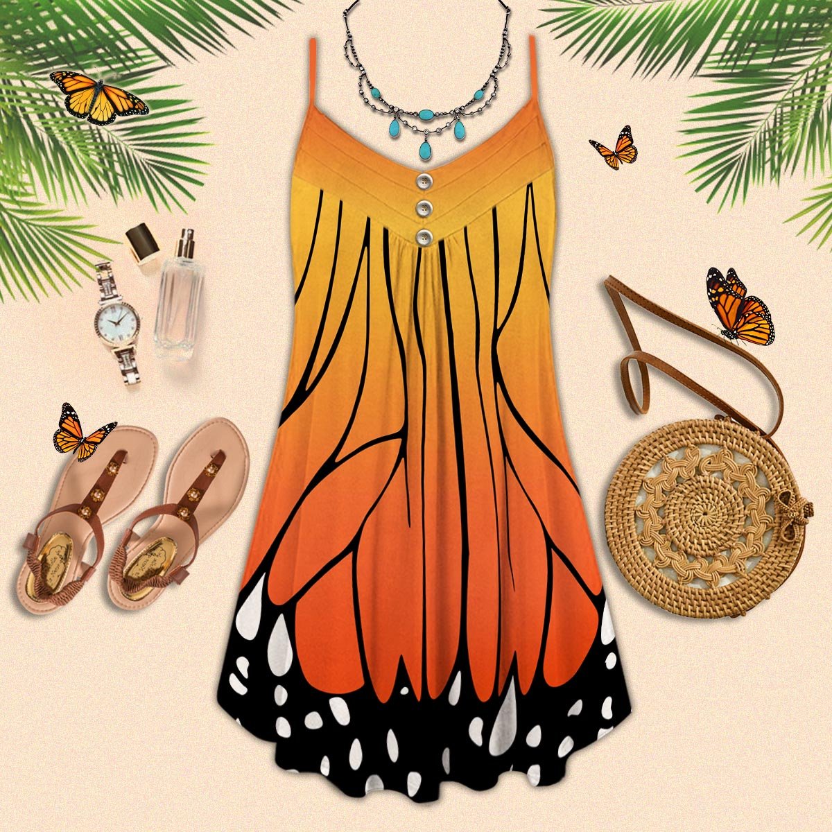 Butterfly Beautiful Style &#8211 Summer Dress