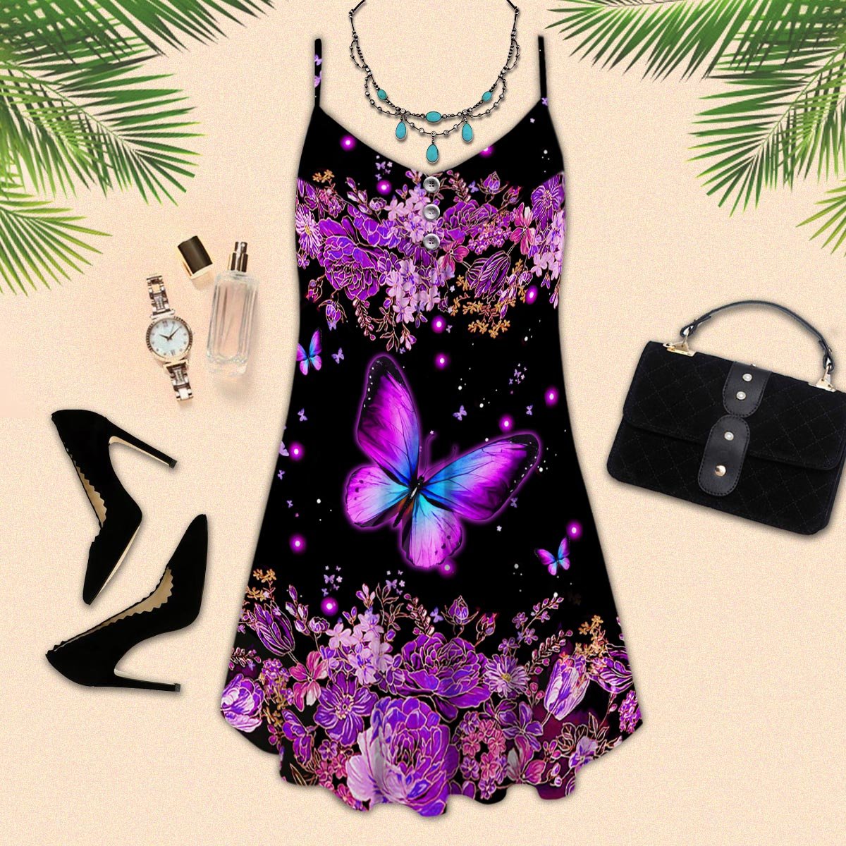 Butterfly In The Dark Area &#8211 Summer Dress