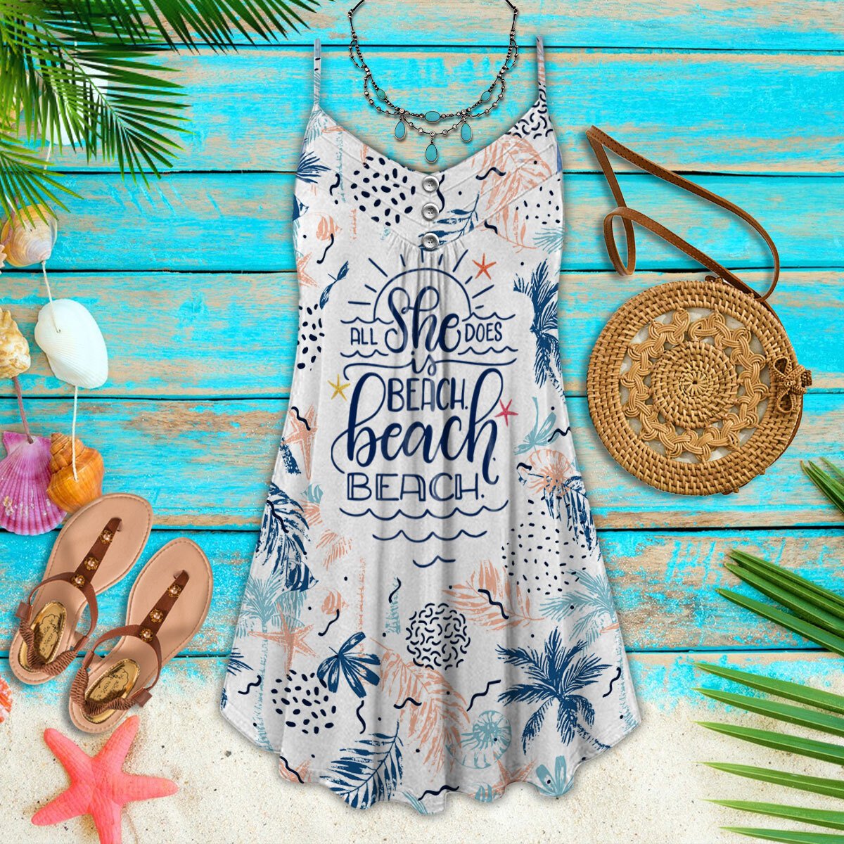 Beach A Cute Girl &#8211 Summer Dress