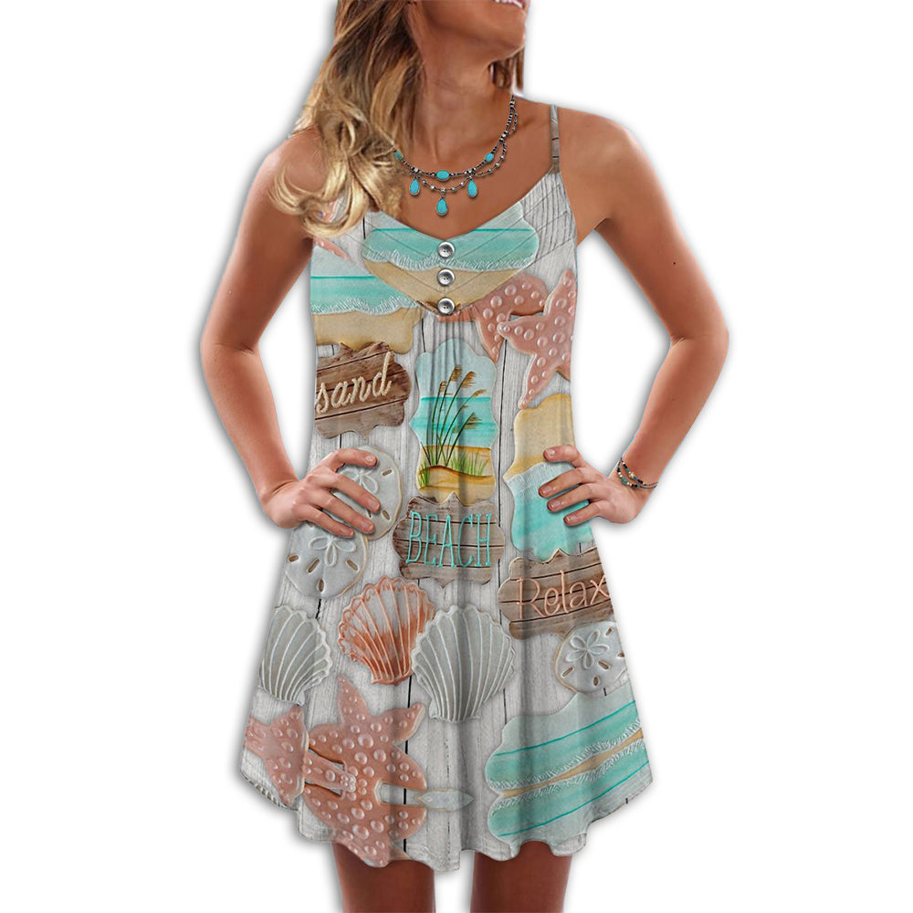 Beach With Colorful Seashell – Summer Dress