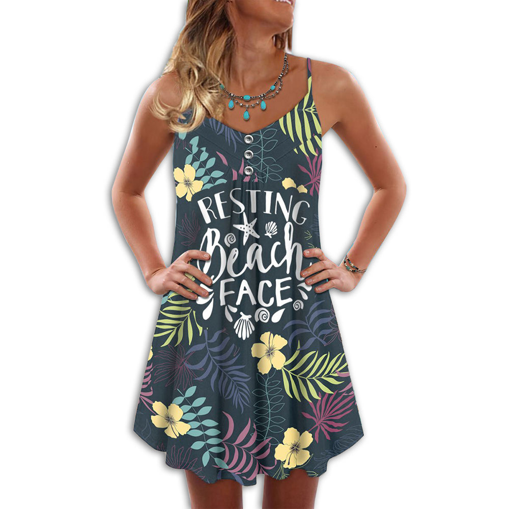 Beach Face Beautiful Flowers – Summer Dress