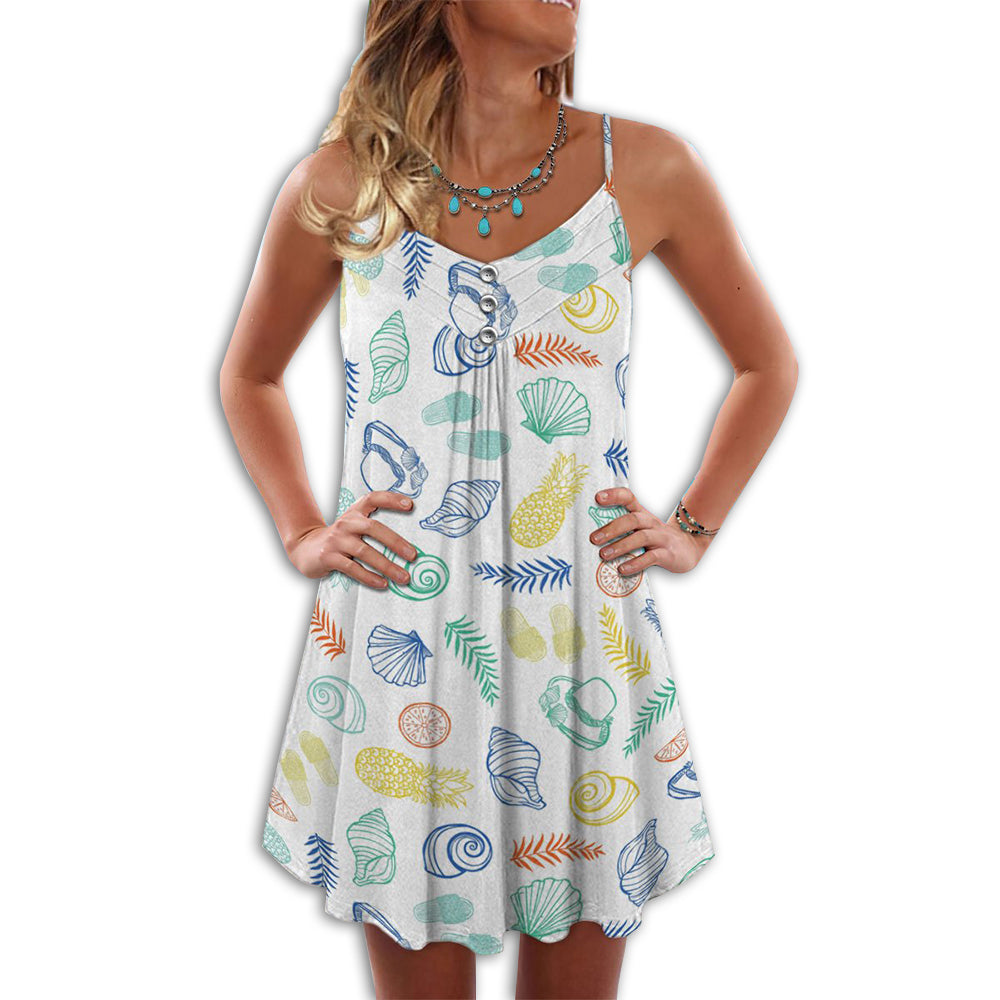 Beach Sea Snail Pattern – Summer Dress