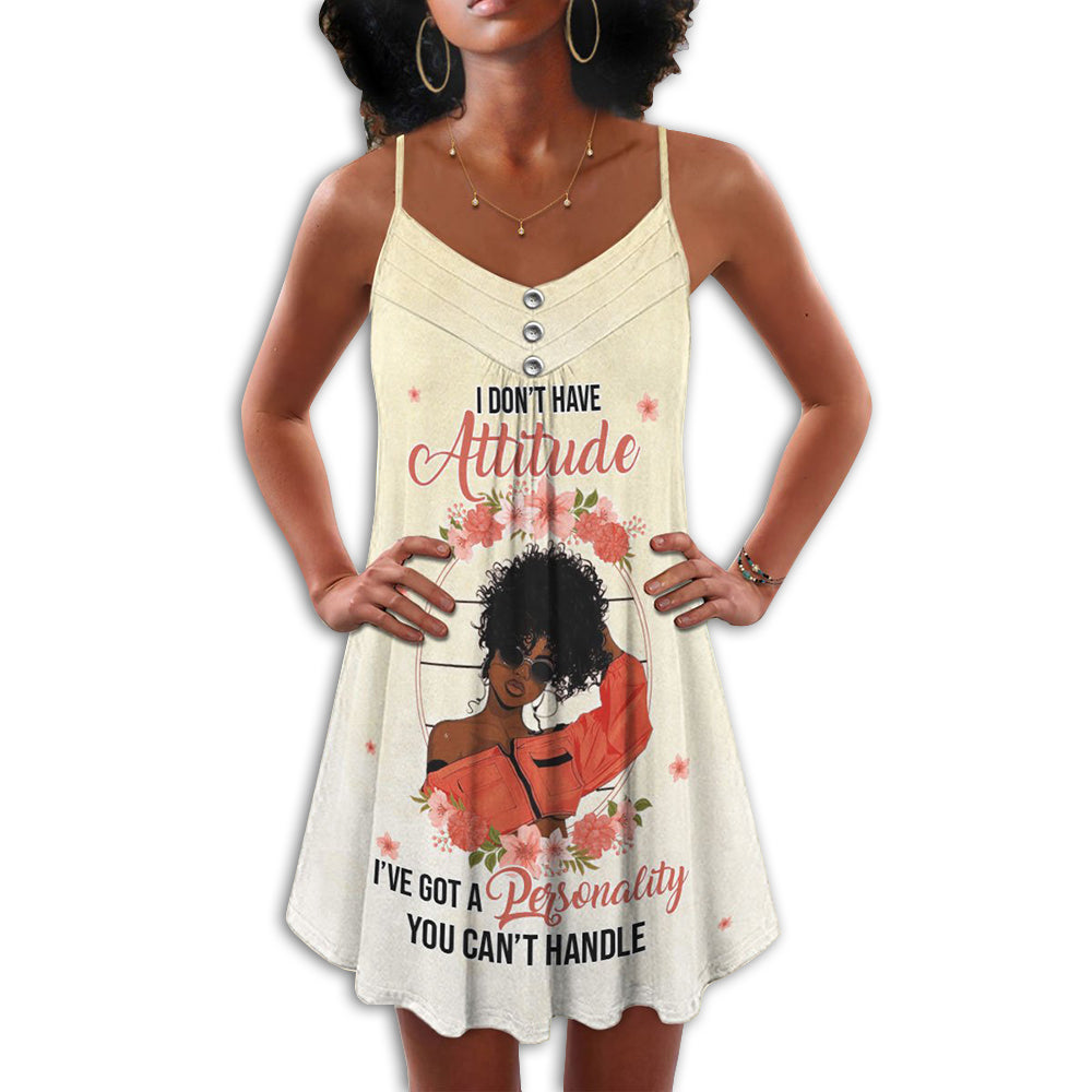 Black Women I Don’t Have Attitude – Summer Dress