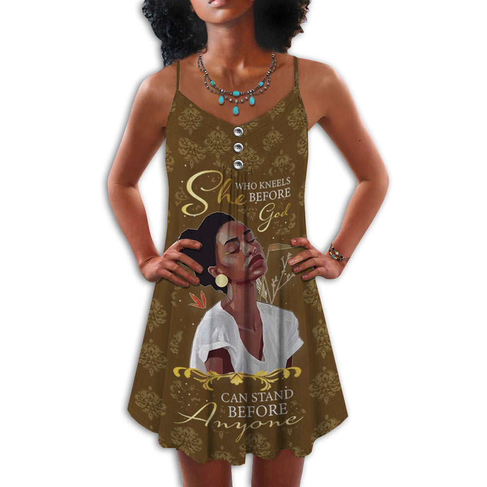 Black Women She Who Kneels Before God So Beautiful – Summer Dress