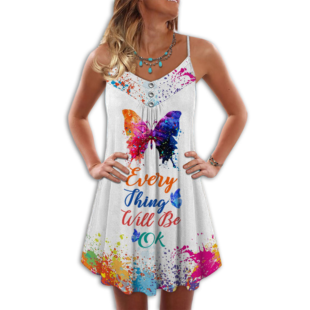 Butterfly Everything Will Be Ok – Summer Dress