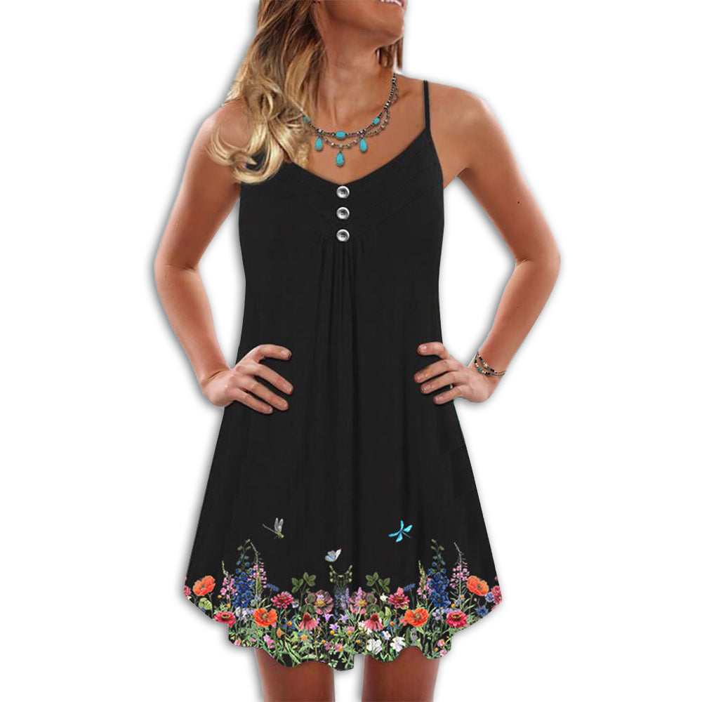 Butterfly Flower With Classic Style – Summer Dress