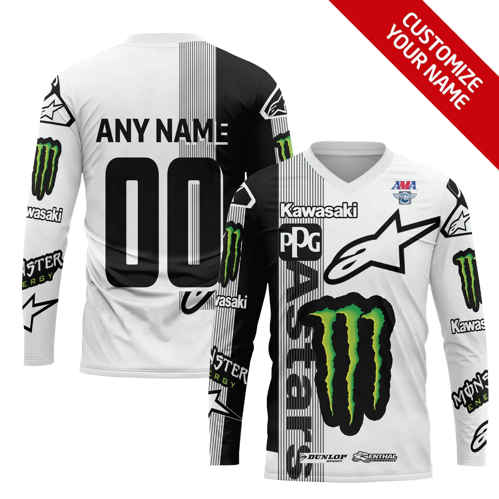 Personalized Limited Edition 3D Full Printing Dirt Bike Jerseys