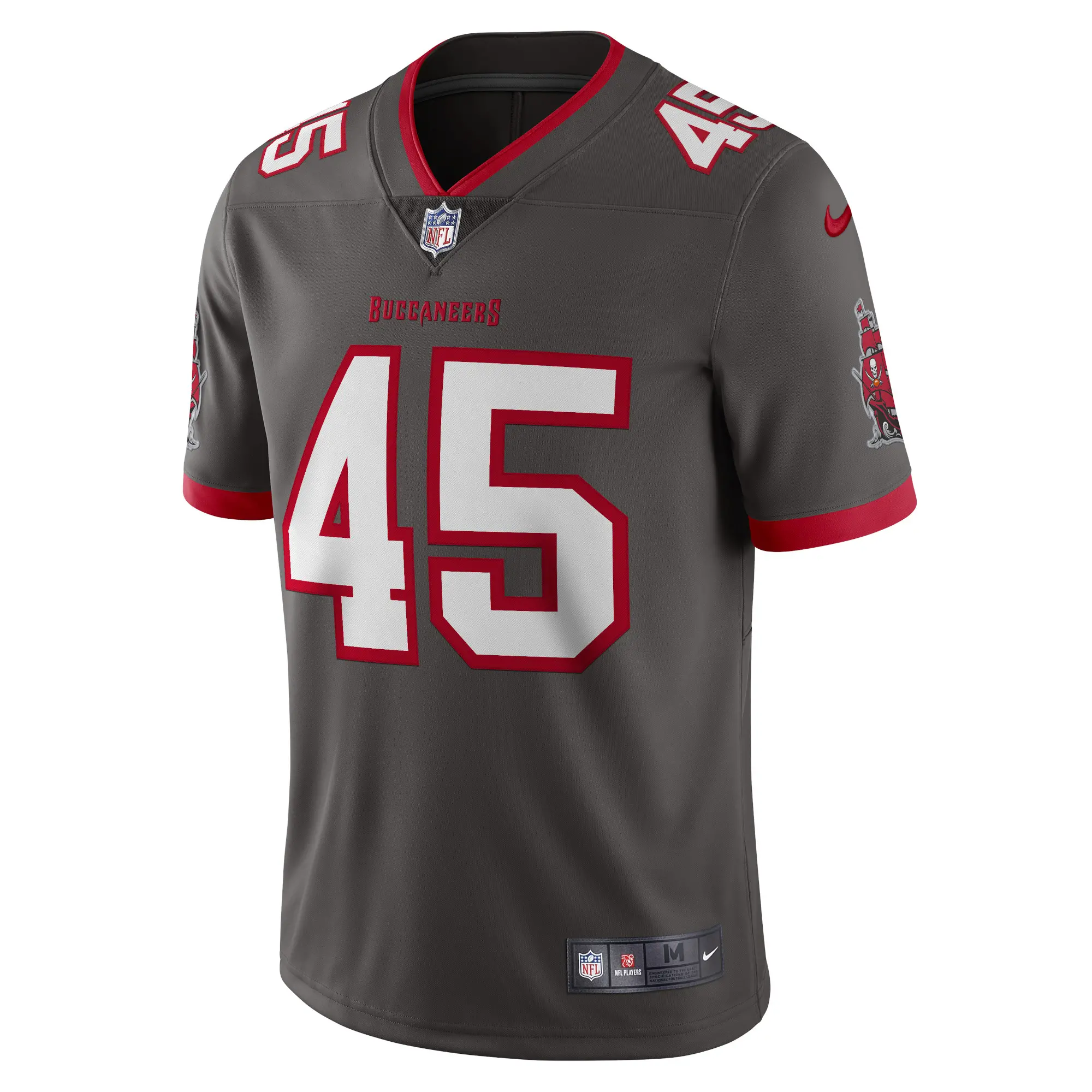 Men’s Tampa Bay Buccaneers Devin White Nike Pewter Vapor Limited Jersey ...