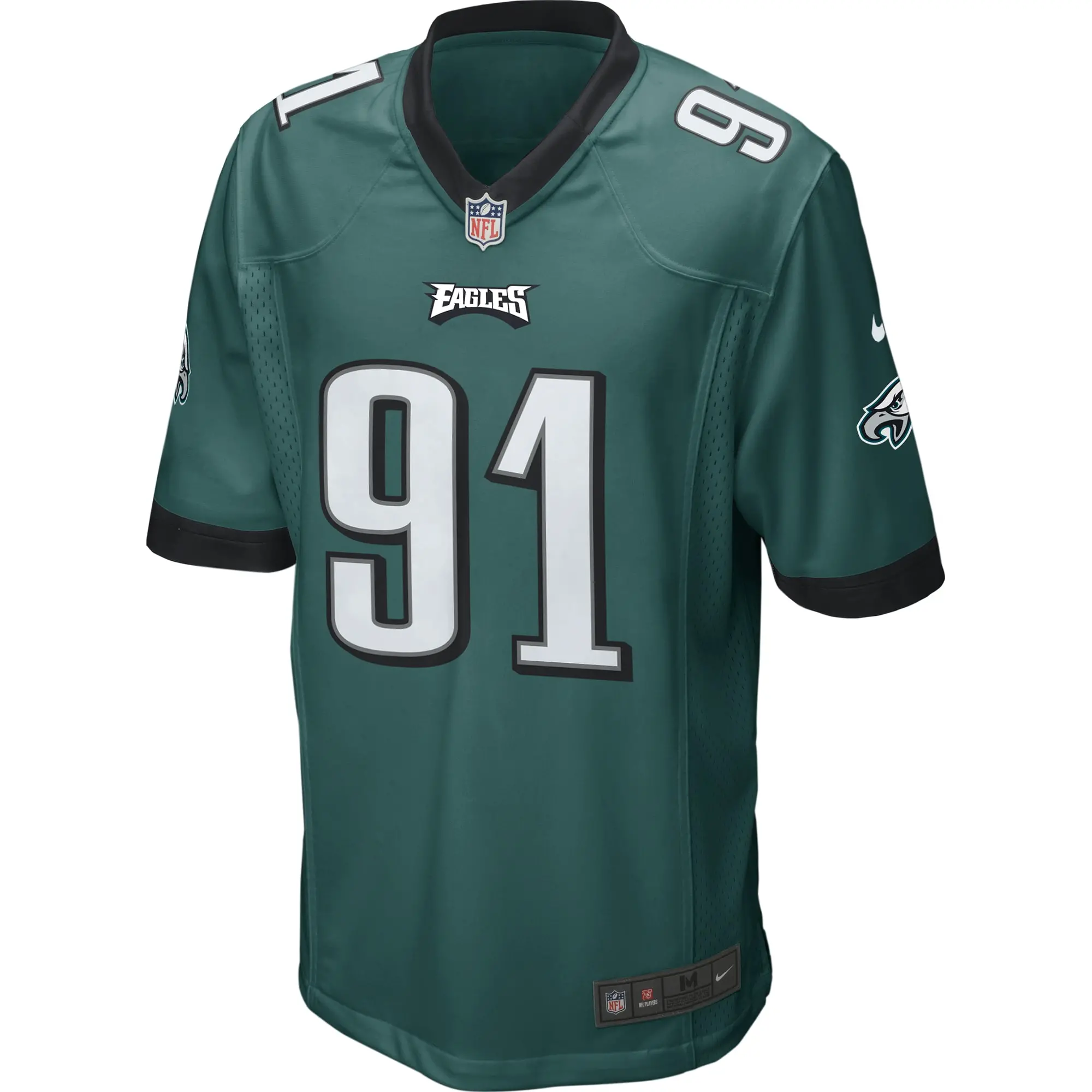 Men’s Philadelphia Eagles Fletcher Cox Nike Midnight Green Game Jersey ...