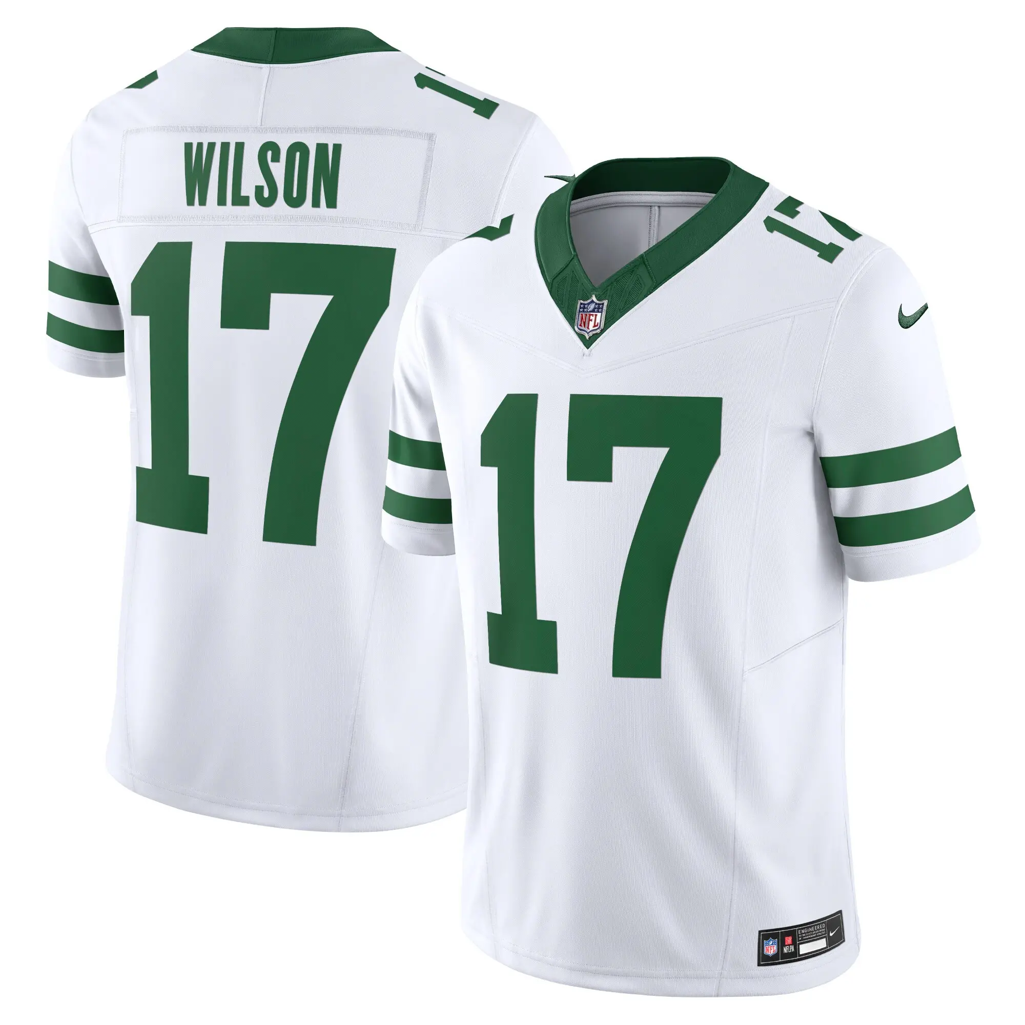 Men’s Nike Garrett Wilson White New York Jets Legacy Vapor F.u.s.e ...