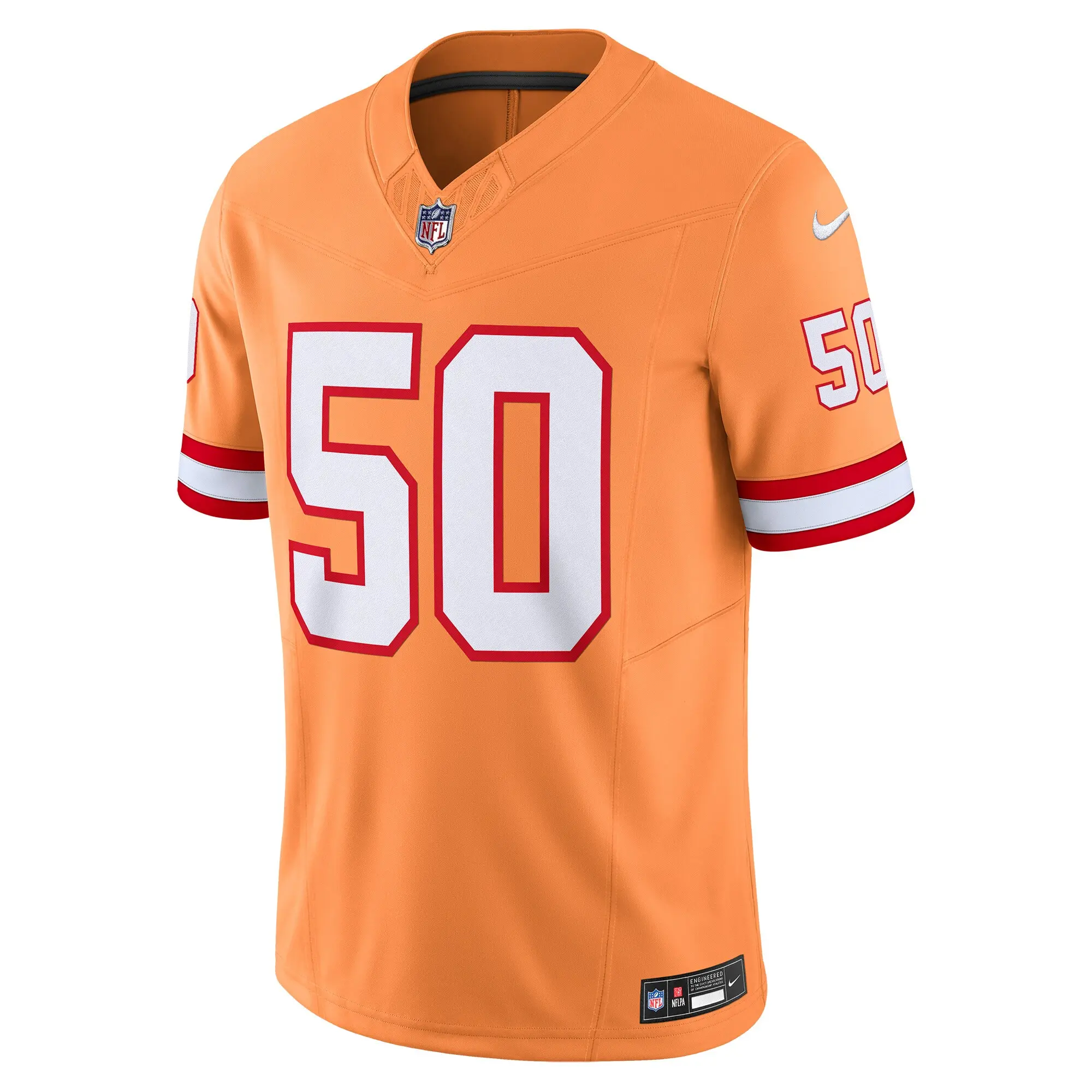 Men’s Tampa Bay Buccaneers Vita Vea Nike Orange Throwback Vapor F.u.s.e ...