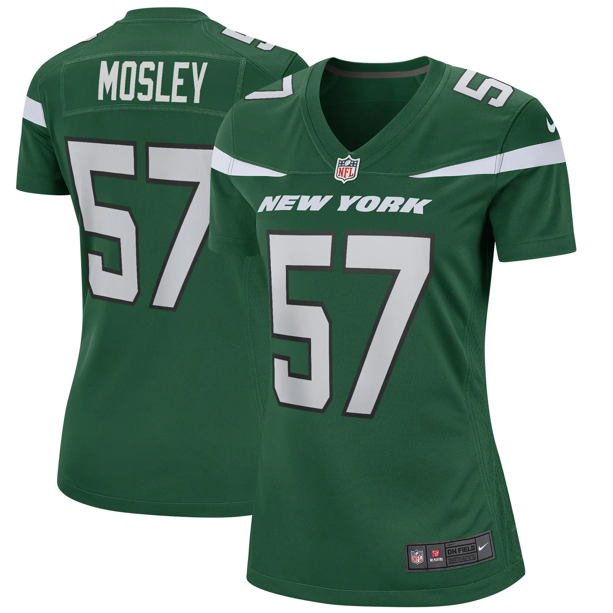 Women’s Nike C.j. Mosley Gotham Green New York Jets Game Player Jersey ...