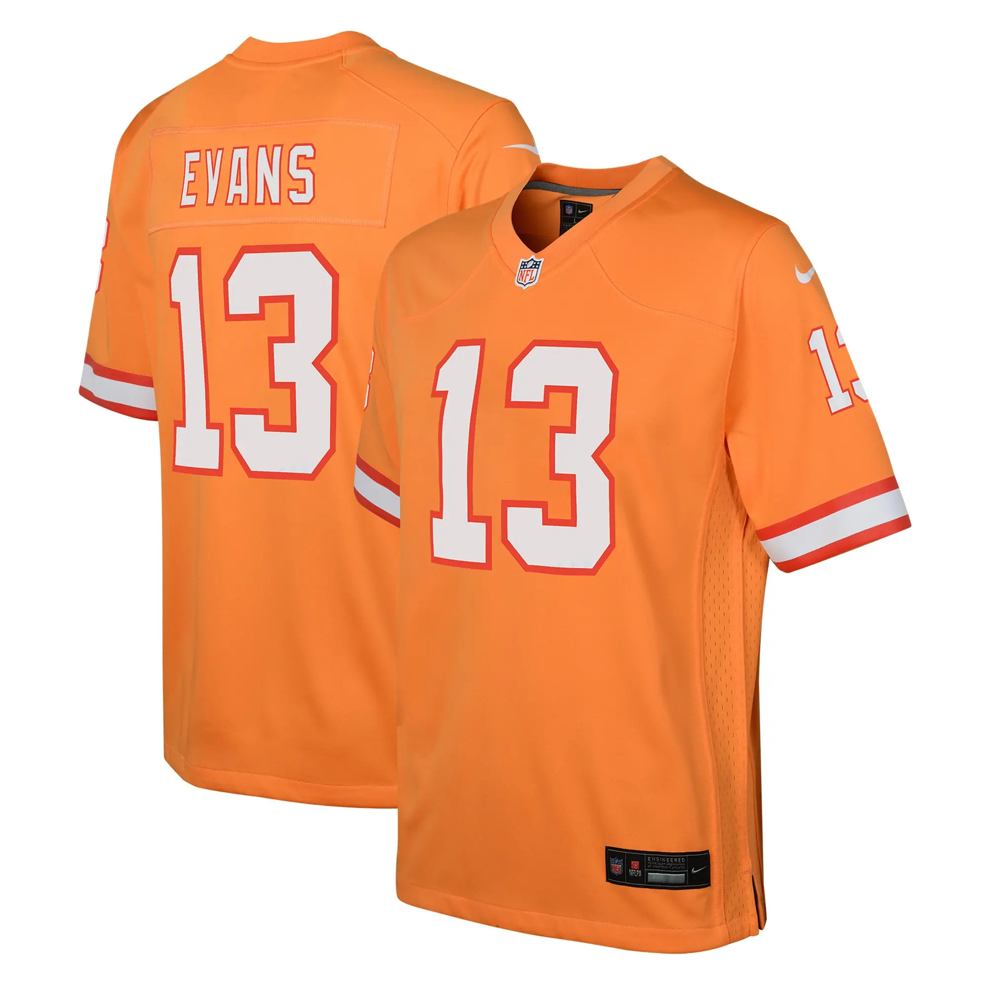 Youth Tampa Bay Buccaneers Mike Evans Nike Orange Throwback Game Jersey ...