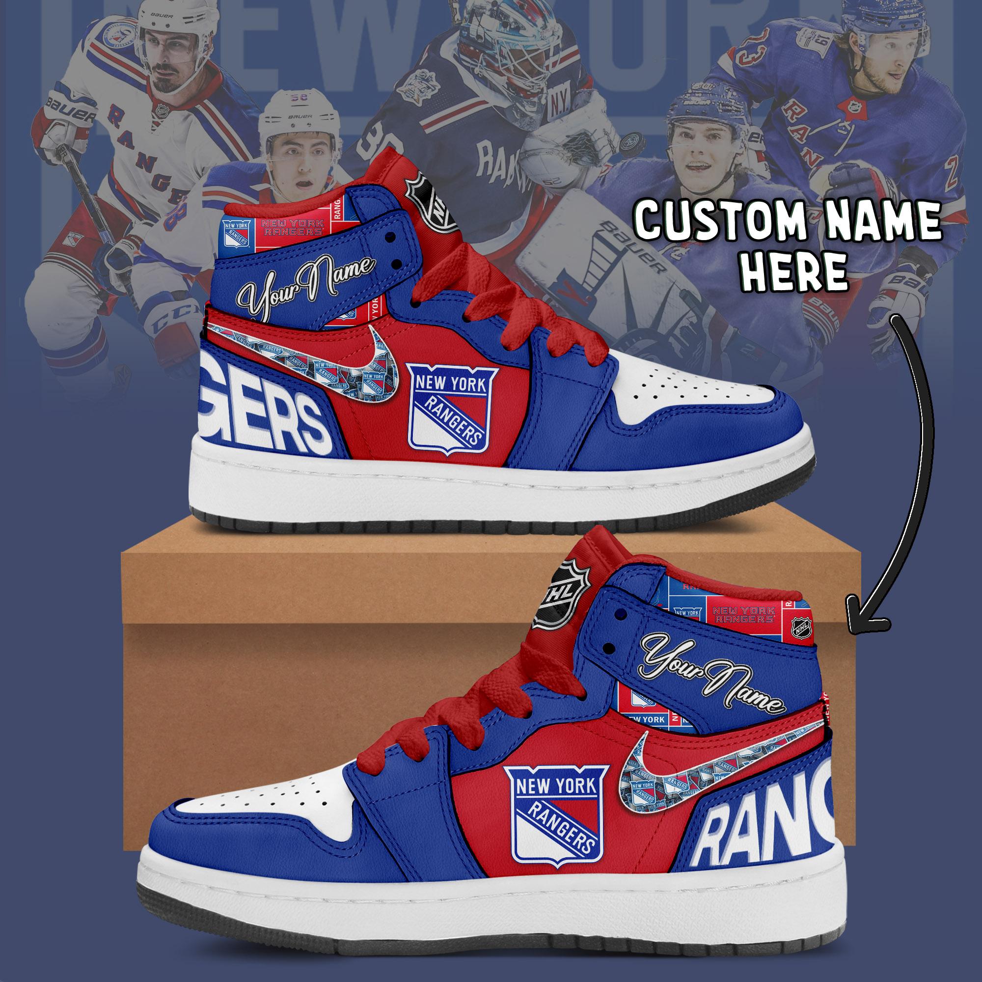 New York Rangers – Personalized Air Jordan 1