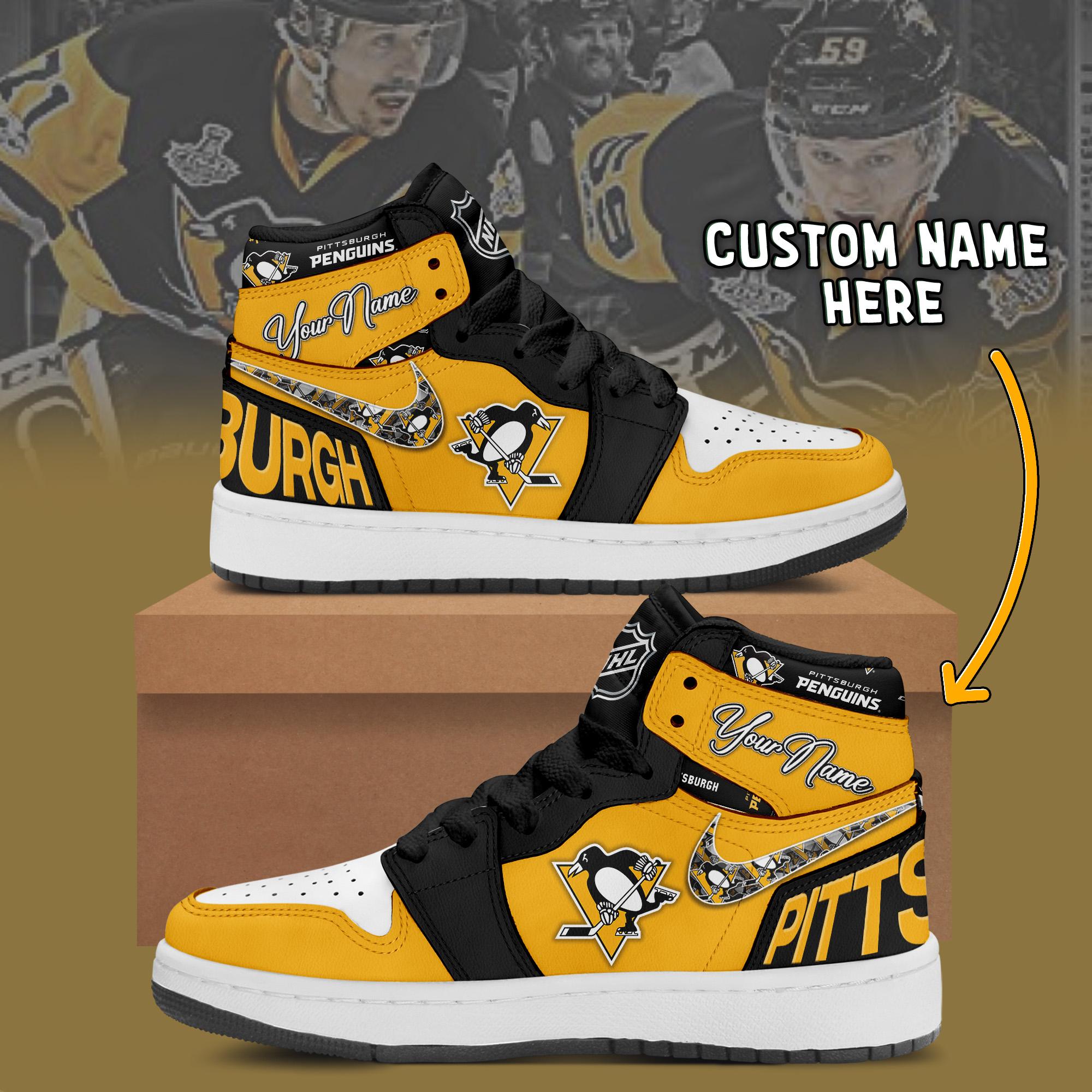 Pittsburgh Penguins – Personalized Air Jordan 1