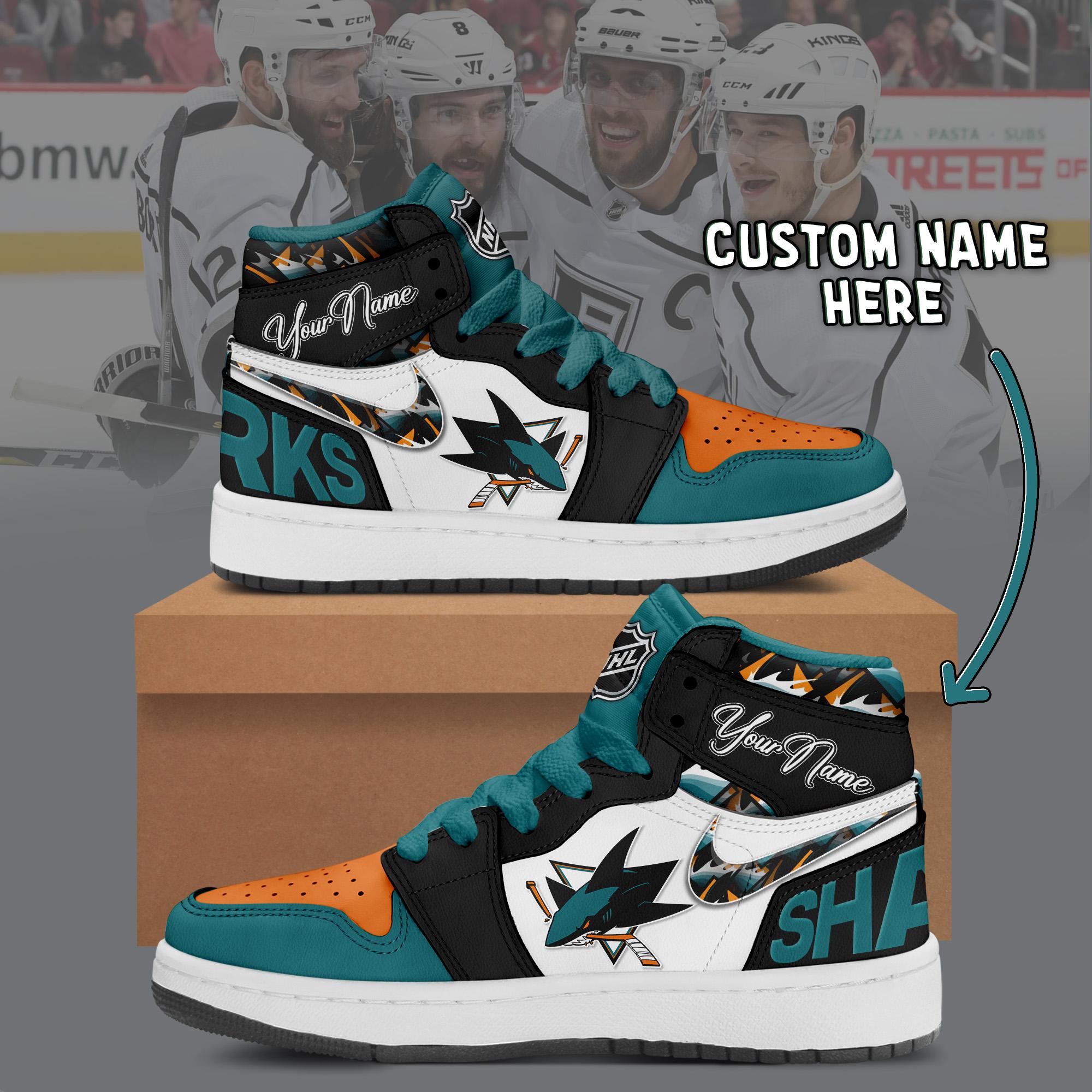 San Jose Sharks – Personalized Air Jordan 1