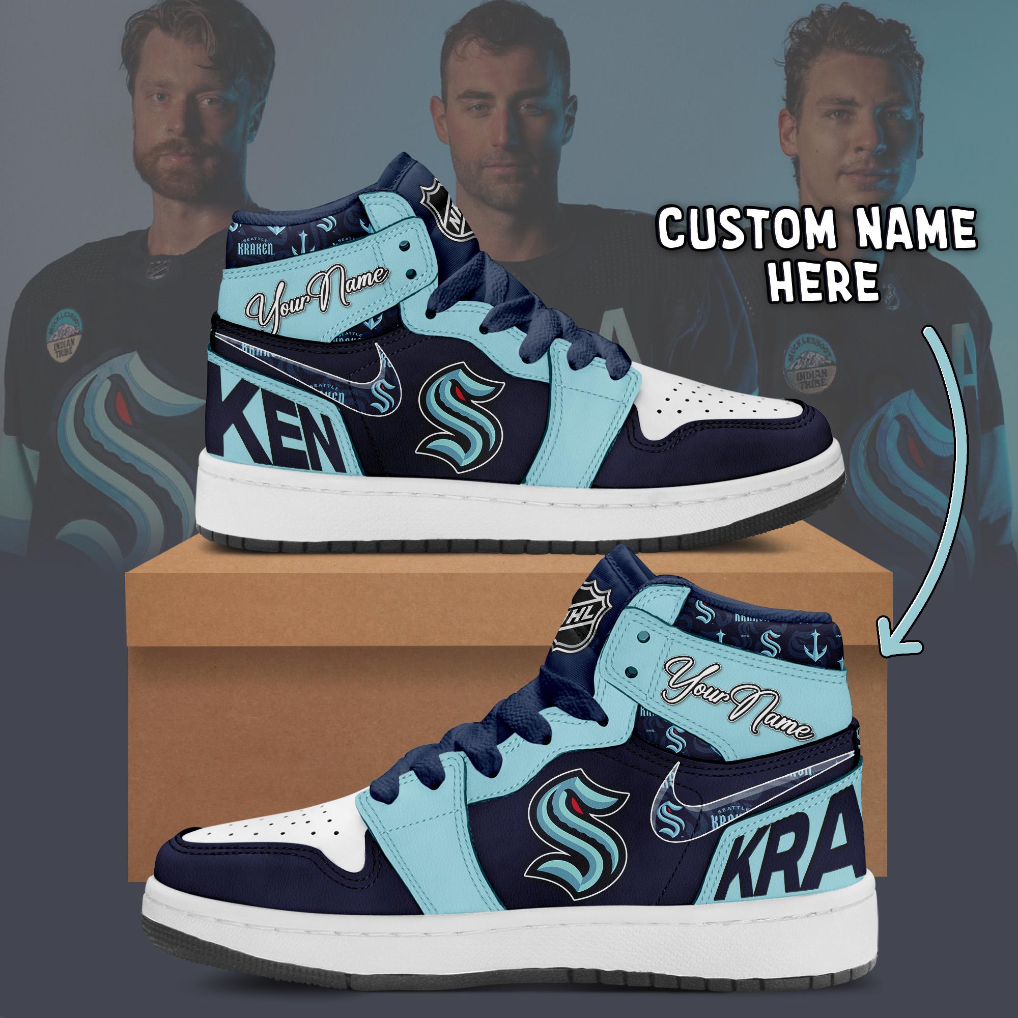 Seattle Kraken – Personalized Air Jordan 1